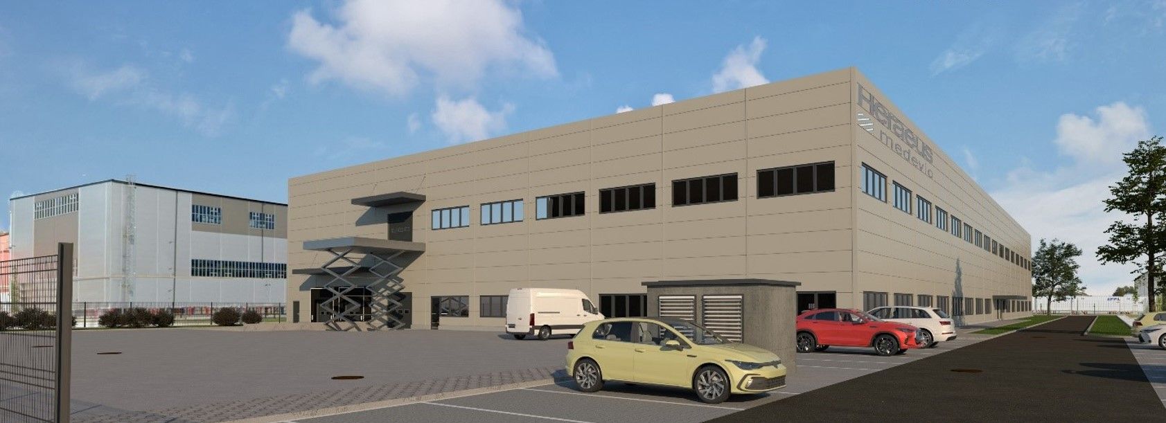 Rendering of new building